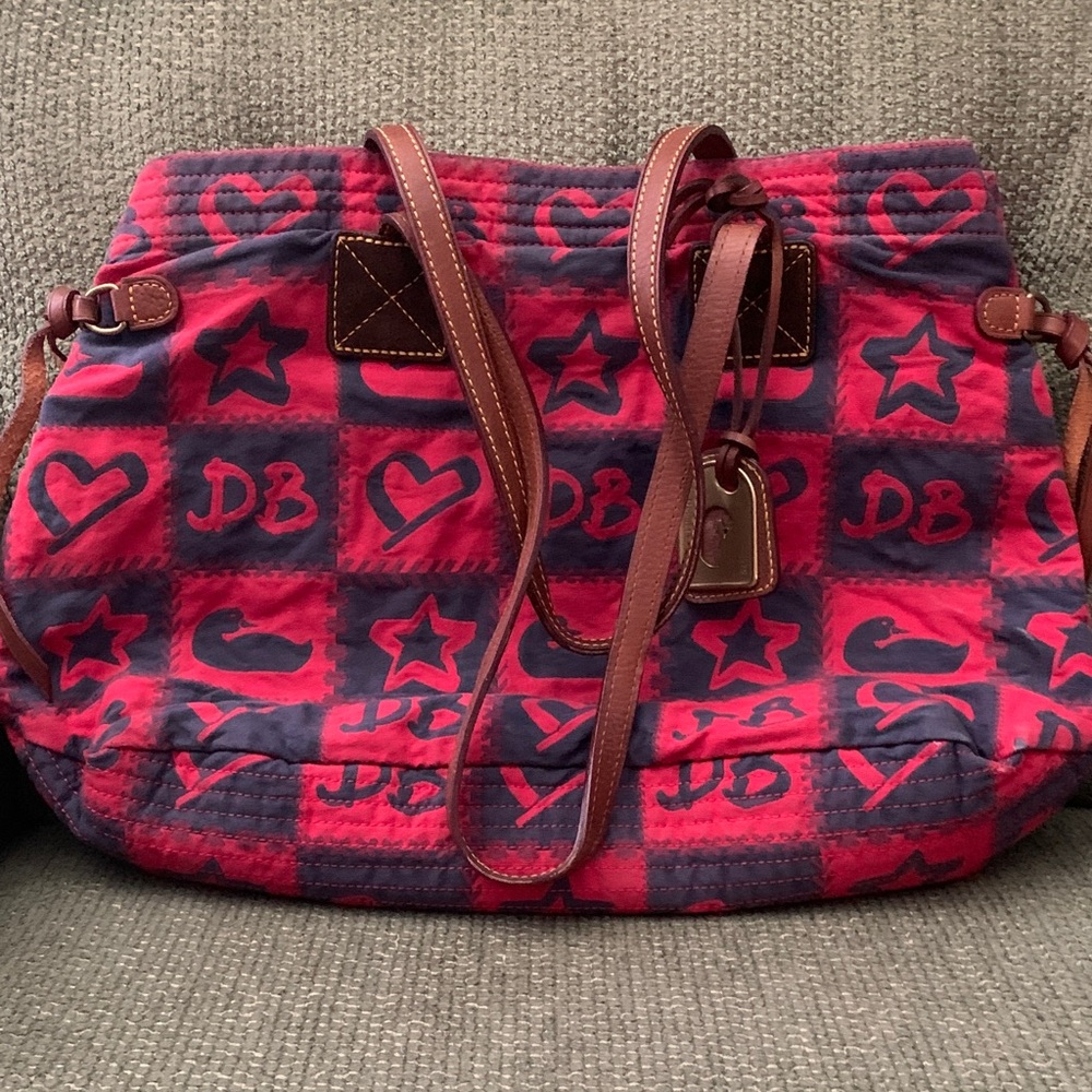 Vintage Dooney and Burke Canvas with Leather Trim